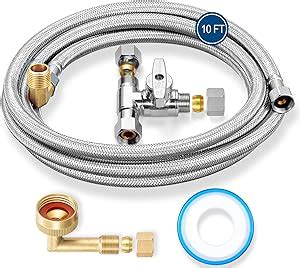 Dishwasher Installation Kit Ft Stainless Steel Braided Dishwasher