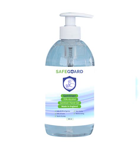 Hand Sanitiser Gel 500ml Safeguard Sanitisers