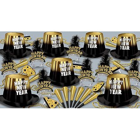 Amazon Beistle Black And Gold Entertainer Assortment For 50 People