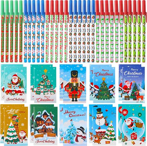 Amazon Cholemy Piece Christmas Notepads Gel Ink Pens Set