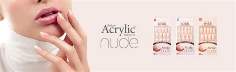 Amazon Kiss Salon Acrylic Nude French Nails Graceful Count Beauty Personal Care