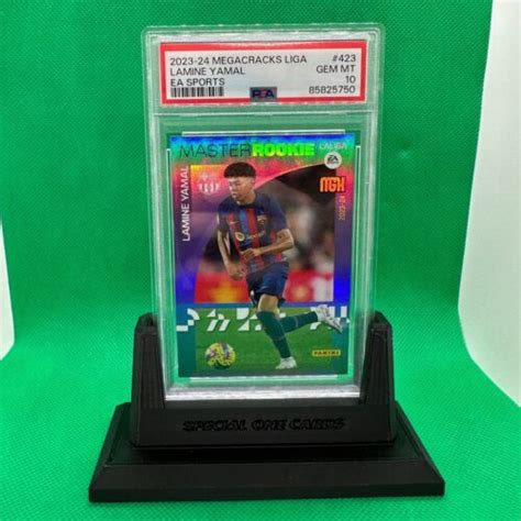 2023 24 PANINI 423 LAMINE YAMAL MASTER ROOKIE PSA 10 GEM MT MEGACRACKS