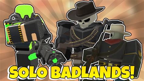 Solo Badlands With Toxic Gunner In Tds Roblox Youtube