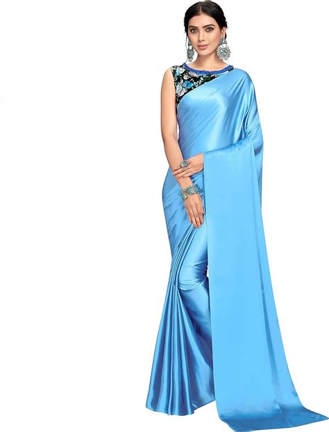 Stunning Collection Of Full K Plain Saree With Designer Blouse Images