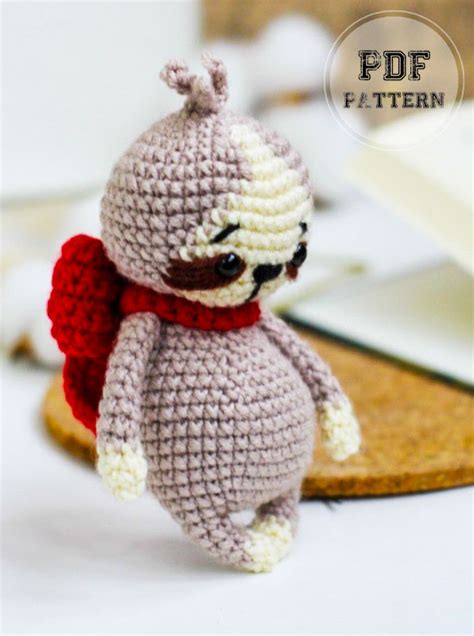 Crochet Sloth Doll Amigurumi PDF Pattern