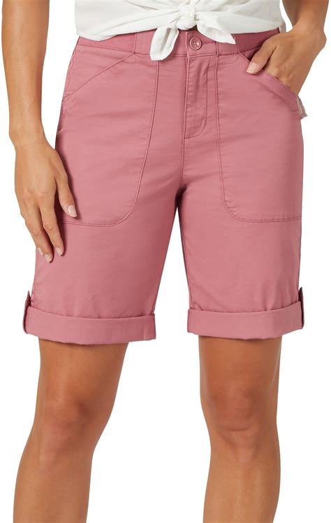 Lee Womens Solid Flex To Go Utility Bermuda Shorts Walmart