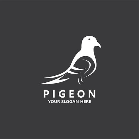 Premium Vector Pigeon Bird Logo Vector Icon Illustration Design Template