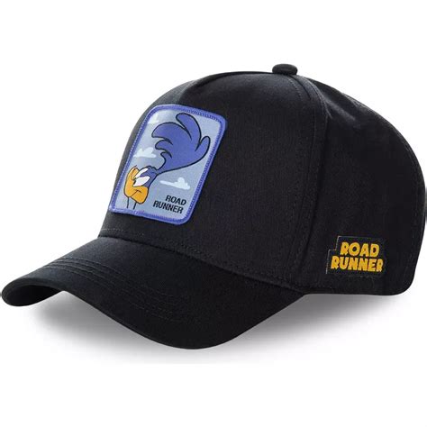 Capslab Curved Brim Road Runner Roa3 Looney Tunes Black Snapback Cap