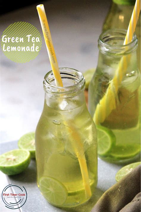 Green Tea Lemonade (VIRGIN) - First Timer Cook