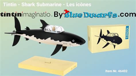 Tintin And The Shark Submarine Resin Statue Moulinsart Youtube