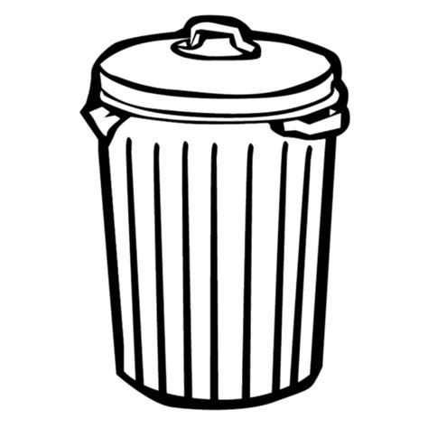 Garbage Can Coloring Page Turkau