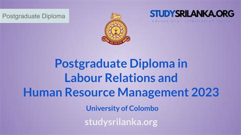 Pg Dip In Labour Relations And Human Resource Management Uoc 2023