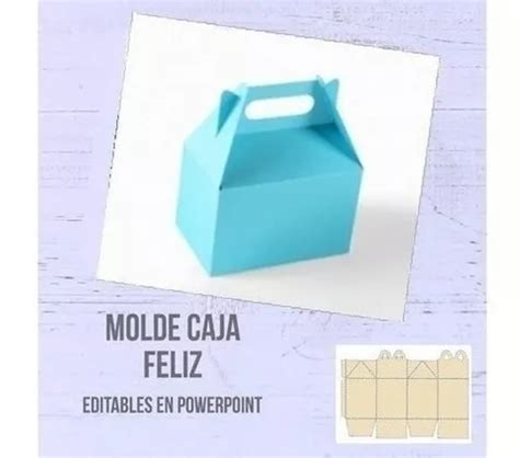 Kit Imprimible Plantilla Cajita Feliz Editable Cajas Molde En Venta En