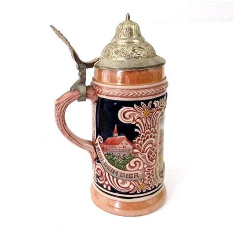 Vintage Gerz Beer Stein Lidded Beer Stein Made In W Germany Etsy