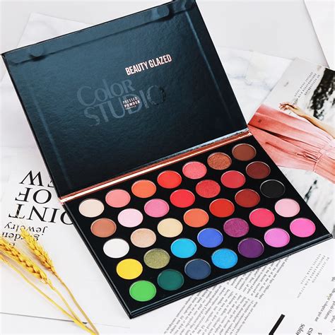 Beauty Glazed Colors Pearlescent Matte Eyeshadow Palette Beauty Long