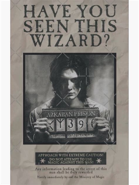 "sirius black azkaban " Poster for Sale by jeanoleep | Redbubble