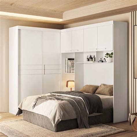 Guarda Roupa Branco Modulado - Guarda Roupa Modulado Moval Branco Florença 1,92m | Leroy Merlin