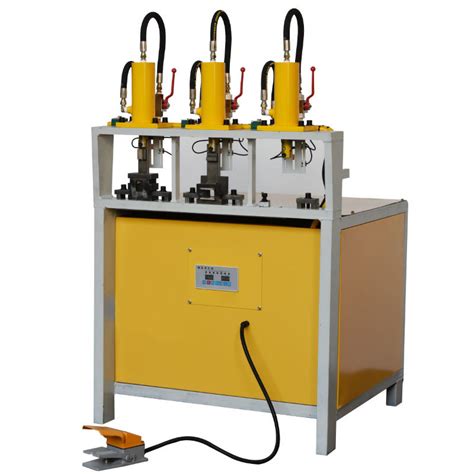 Three Processing Stations Hydraulic Tube Punching Machine China