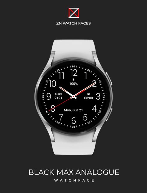 Black Max Analogue Watch Face Latest Version 100 For Android