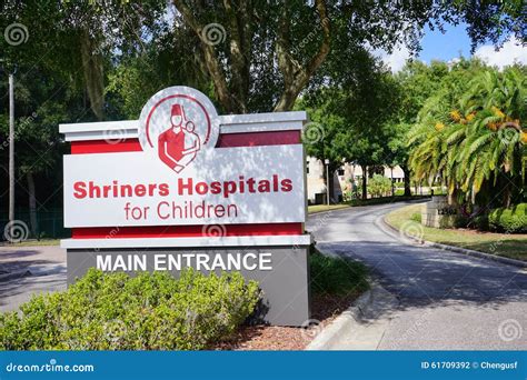 The Entrance Of Shriners Hospitals For Children Editorial Photography ...