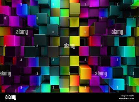 Colorful blocks abstract background Stock Photo - Alamy