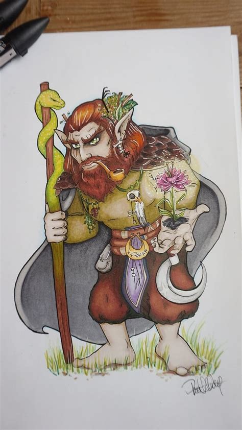 [art] Girlfriend Painted My Dandd Gnome Druid R Dnd