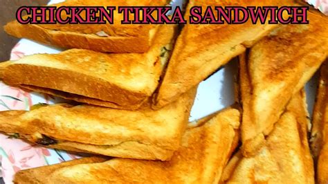 Chicken Tikka Sandwich By Yummy N Spicy Tikka Sandwich How To Make