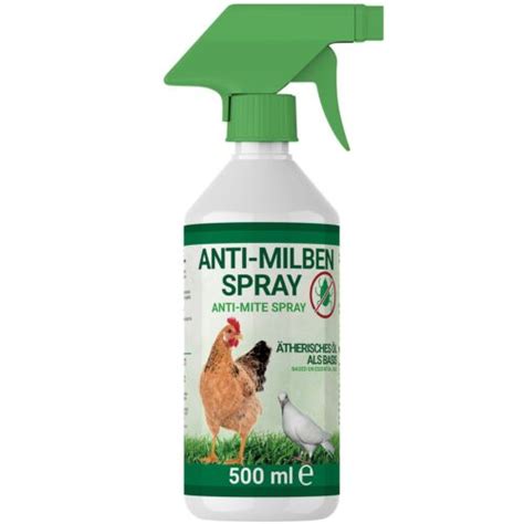 500ml Milbenspray Hühner Geflügel Vögel gegen Milben rote Vogelmilbe