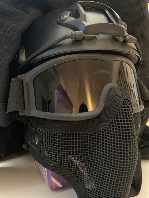 SOLD Black Bump Helmet Setup HopUp Airsoft