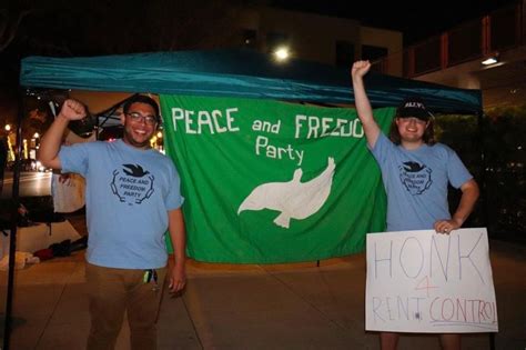 Political Life And Peace And Freedom Party Los Angeles Talon Marks