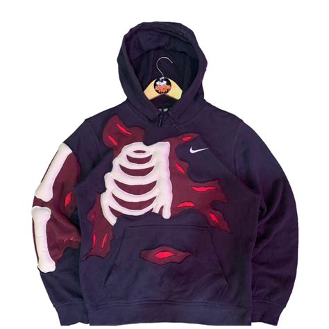 Jual Reworked Garment Nike Skeleton 3d Hoodie Shopee Indonesia