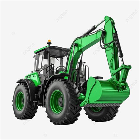 Green Jcb Tractor Excavator Heavy Duty Equipment Vehicle Equipment