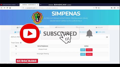 Sistem Informasi Monitoring Perjalanan Dinas Berbasis Web YouTube