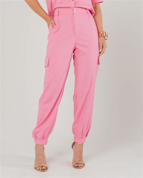 Fit You Calça Miss Misses Bolsos Nas Laterais Rosa 54080060