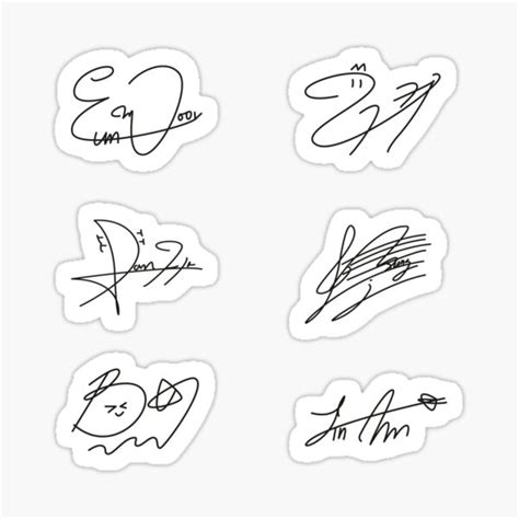 Astro Signatures Black Ver Sticker For Sale By Leiveht Redbubble