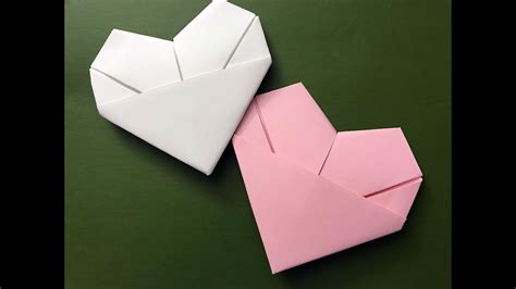 Easy Origami Heart Single Youtube