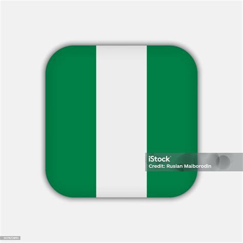 Nigeria Flag Official Colors Vector Illustration Stock Illustration ...