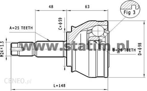 Przegub Statim Zestaw Przegubu Półoż Napędowa C 175 Opinie i ceny na