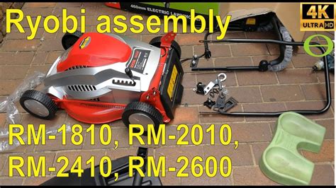 How To Assemble The Ryobi Rm 1810 Rm 2010 Rm 2410 Rm 2600 Lawnmower