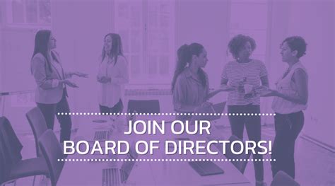 Now Accepting Applications To Join Our Board Of Directors Womens