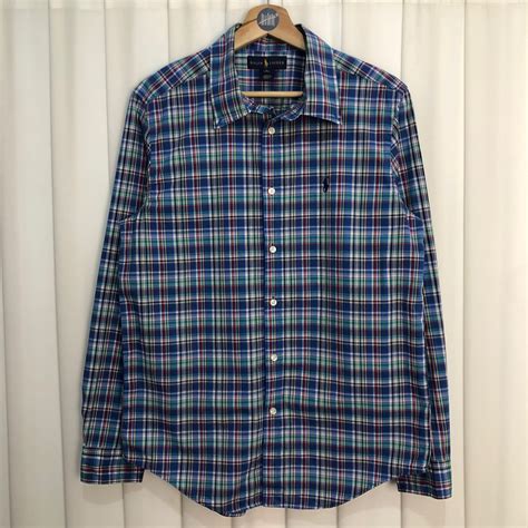 Polo Ralph Lauren Checkered Formal Long Sleeve Men S Fashion Tops