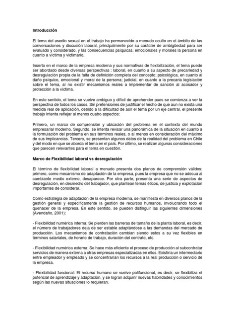 Acoso Sexual Pdf Acoso Sexual Derecho Laboral