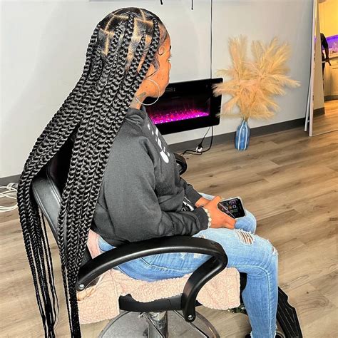 Chicago Knotless Braider On Instagram Large Knotless Hair Twist