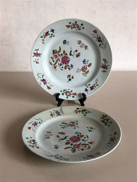 Platos Famille Rose Porcelana Bloemen China Catawiki