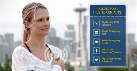 Smart Safety Devices Hidden in Women's Jewelry w/ Silent Panic Alert Button