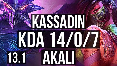 KASSADIN Vs AKALI MID 14 0 7 Legendary 1 5M Mastery EUW