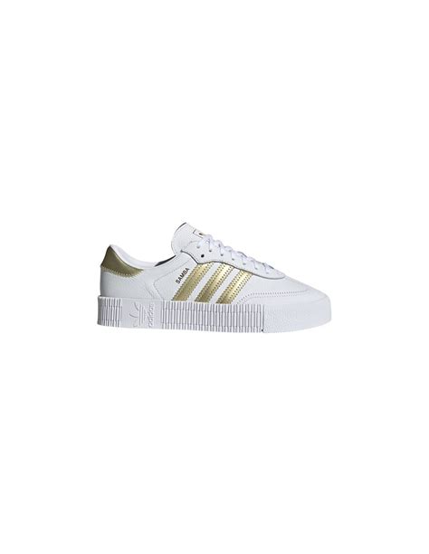 Zapatillas Adidas Originals Sambarose Blanco Dorado Mujer