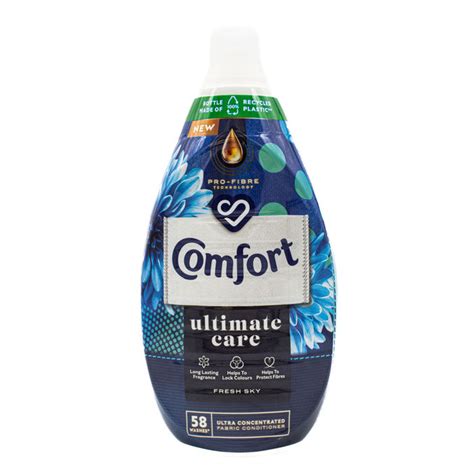 Comfort Ultimate Care Fabric Conditioner Fresh Sky 58 Washes 870ml