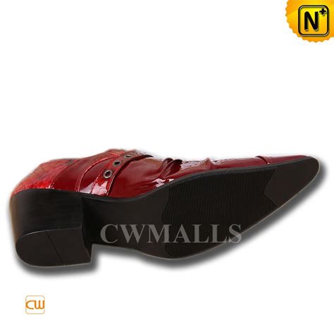 Mens Red Patent Leather Evening Shoes Cw752217