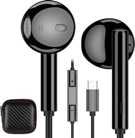 USB C Kopfhörer Typ C Headset HiFi Stereo Ohrhörer Semi In Ear mit